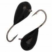 Капля с ушком d 2.5 мм, вес 0,3 гр, обмазка черная /10 шт/